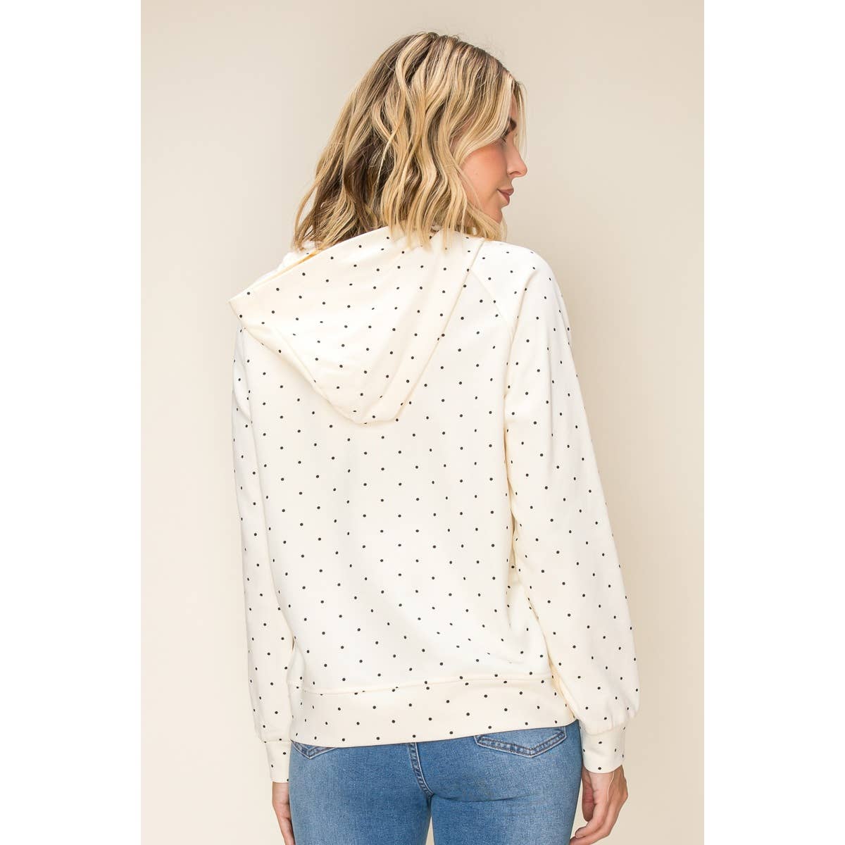 STACCATO - POLKADOT HOODIE SWEATSHRIT