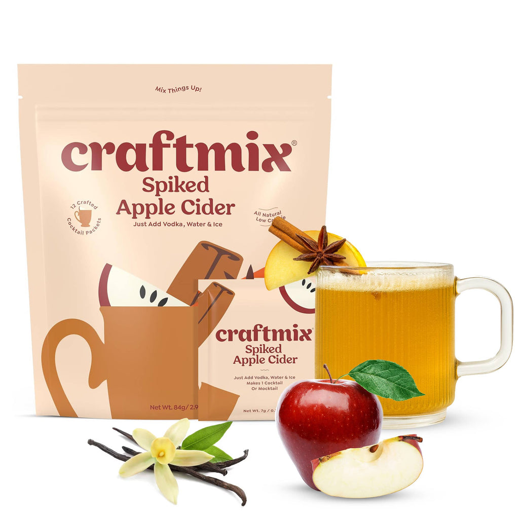 Craftmix - Spiked Apple Cider Cocktail Mixer - 12 Servings Multipack