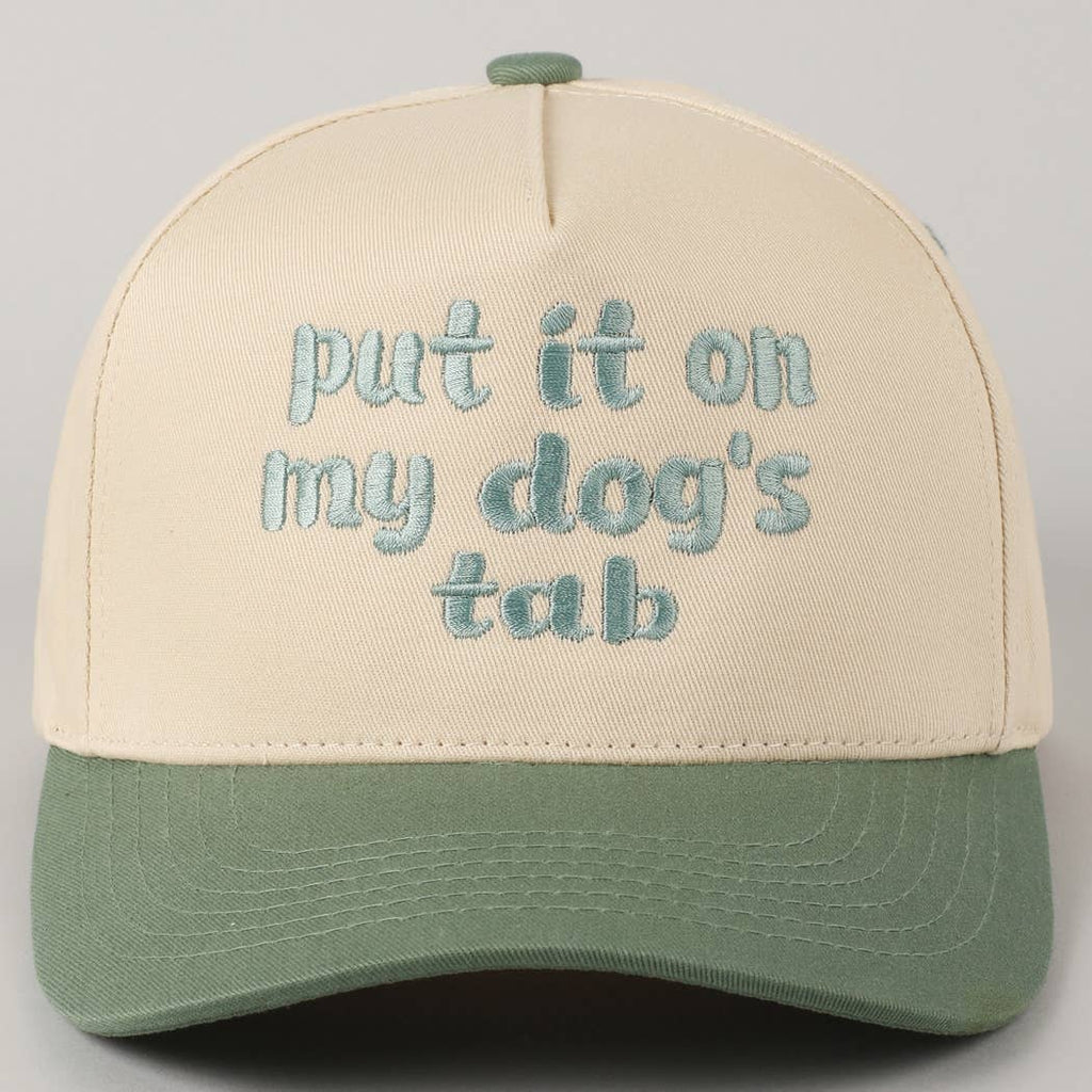 Fashion City - Put it on my dog's tab Two Tone Trucker Hat