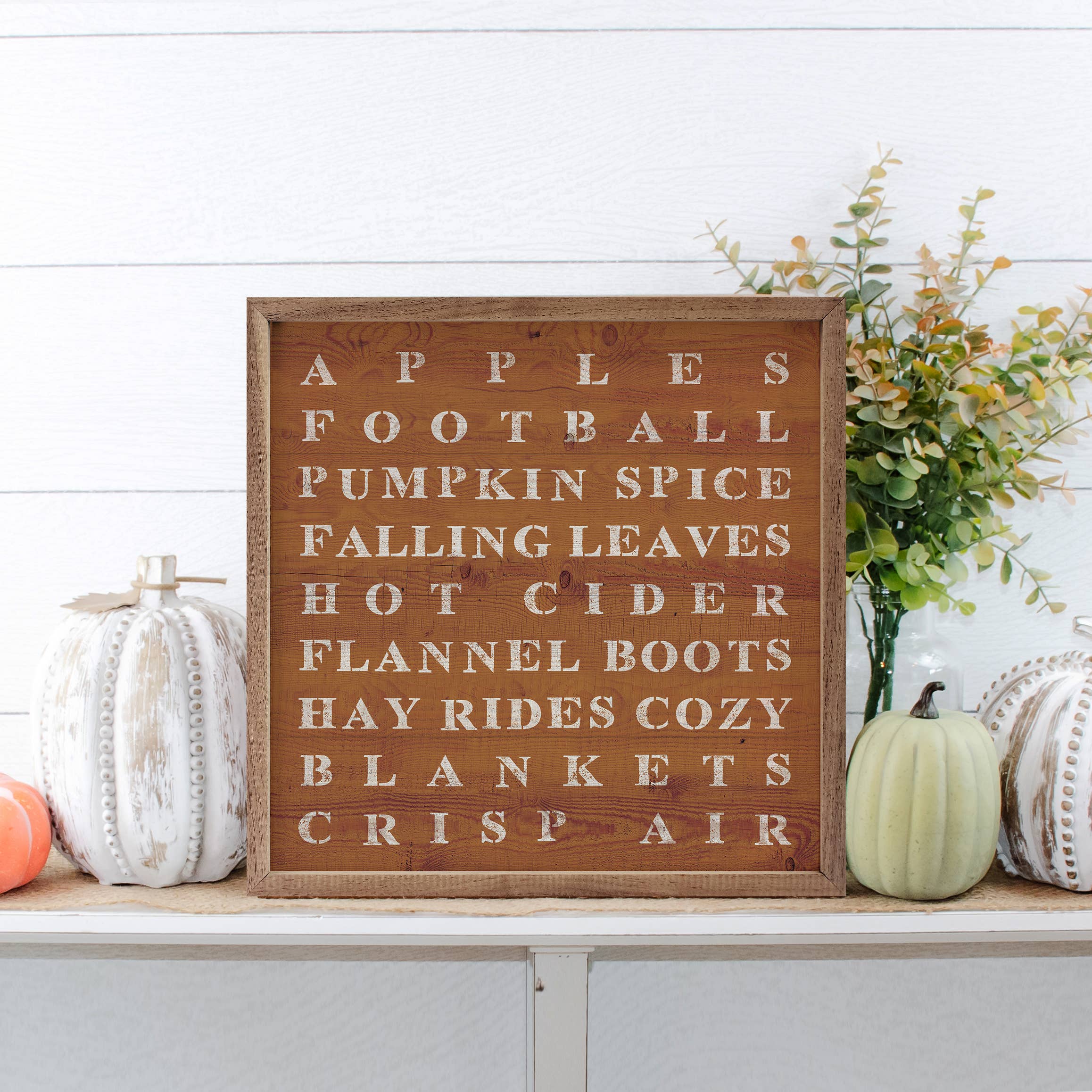 Fall Words Orange