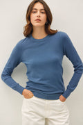 CREW NECK SOFT KNIT SWEATER