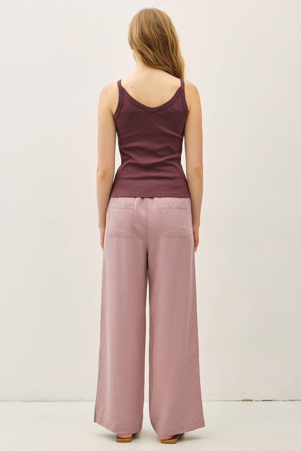Be Cool - 29" INSEAM TENCEL WIDE LEG PANTS