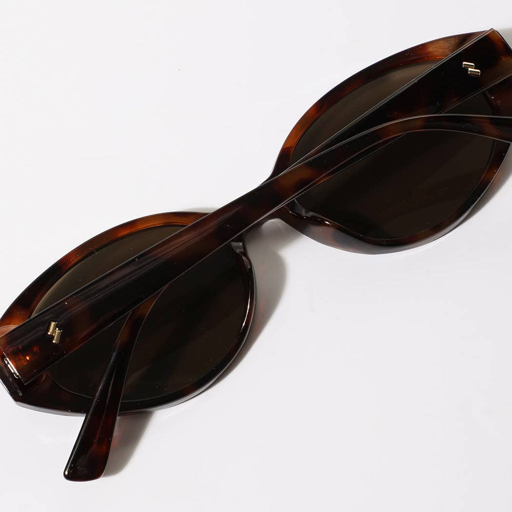 Fashion City - Oval Thick Frame Women's Sunglasses