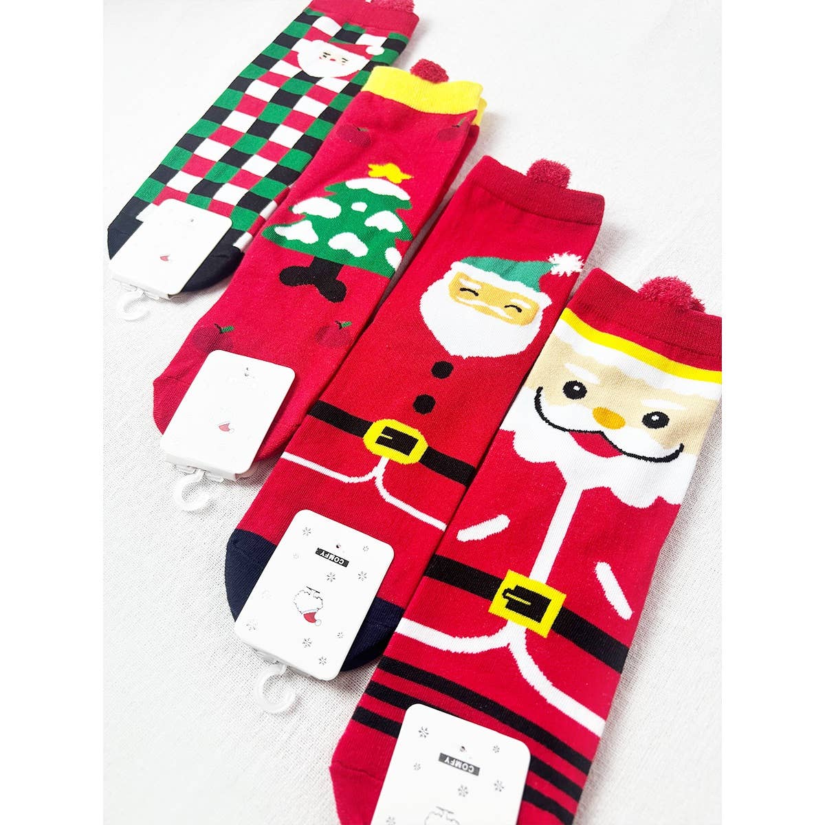Love and Repeat - Cute Christmas Theme Socks