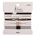 K'lani hair tie bracelets - "Unity" Interlocking Charm Hair Tie Bracelet