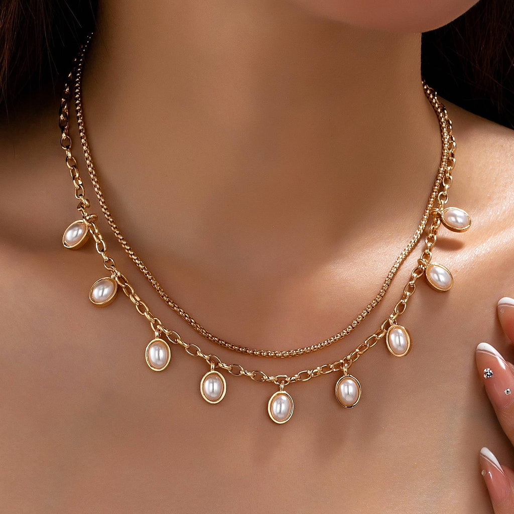 Layered Charm Necklace | 80N93660