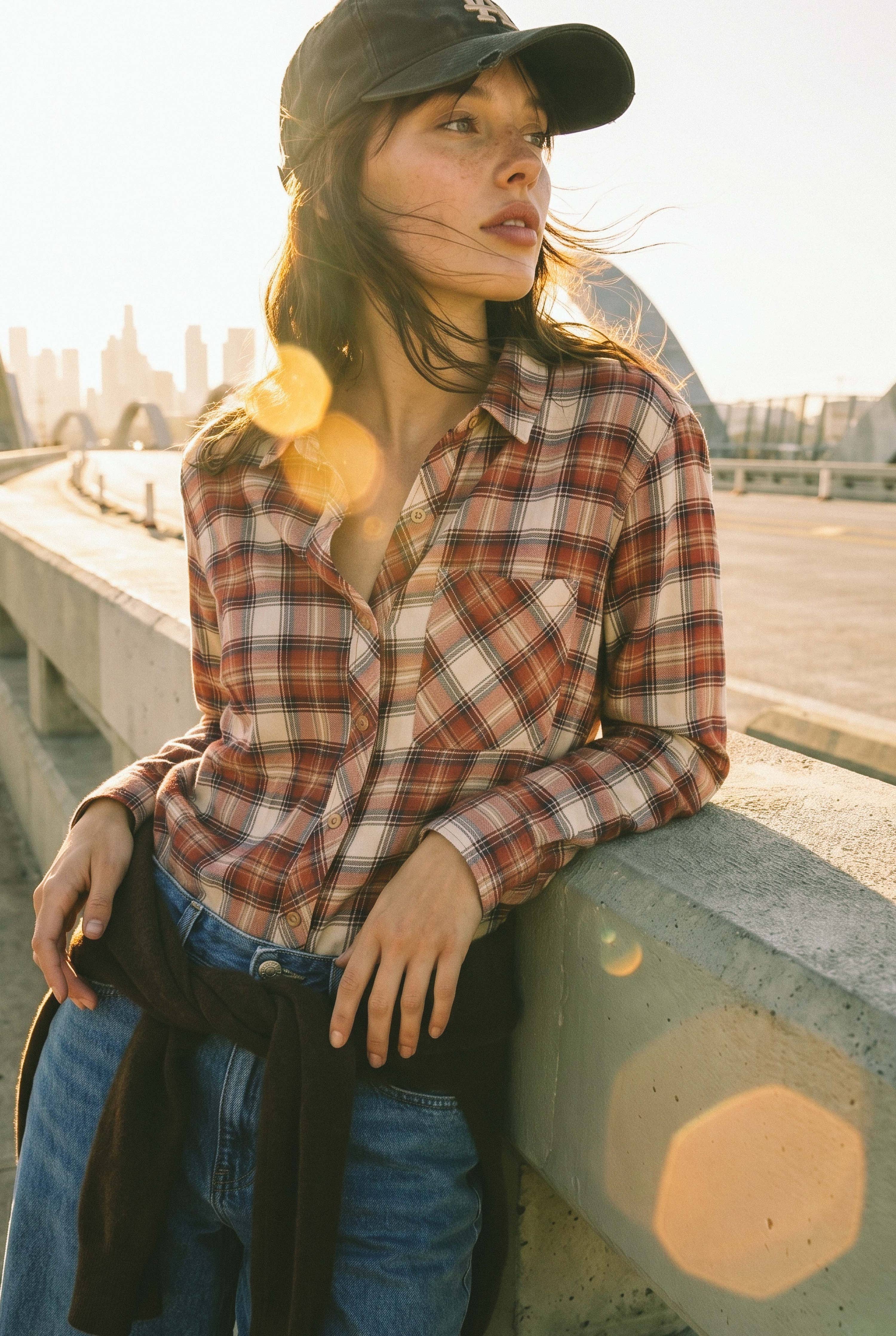 Be Cool - ROSEWOOD PLAID FLANNEL SHIRT