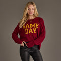 Panache Apparel Co. - Maroon & Gold Game Day Sweater