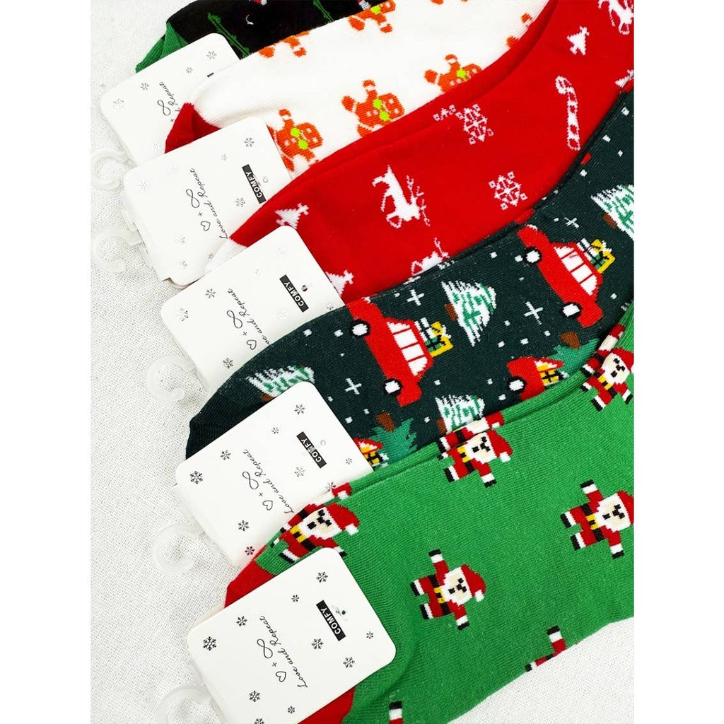 Love and Repeat - 5 Kinds Cute Christmas Theme Socks