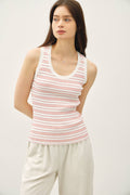 Coral Stripe Tank
