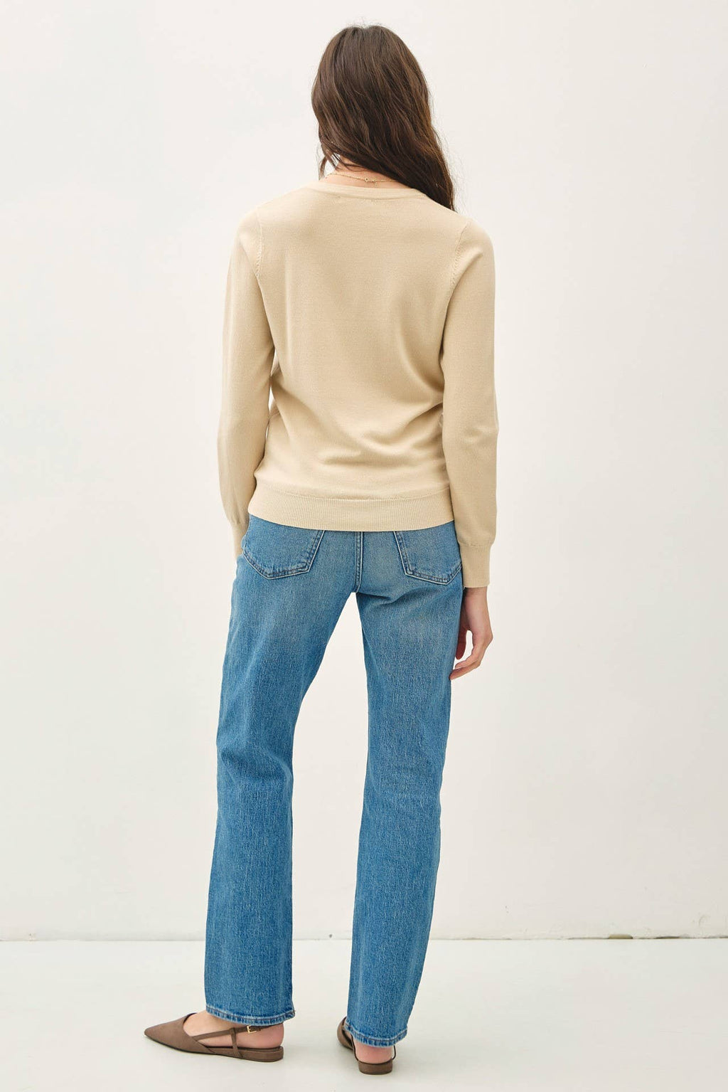 Be Cool - NEW COLOR-VISCOSE CREW NECK SOFT KNIT SWEATER