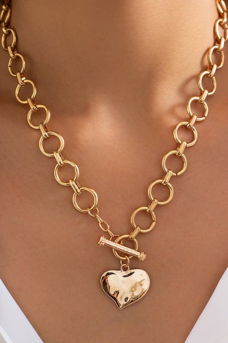 HEART FRONT TOGGLE NECKLACE | 40NK9476