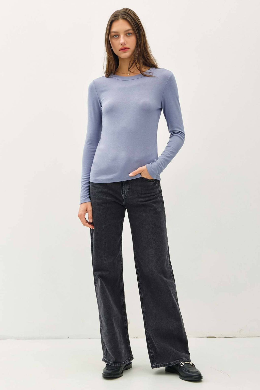 Be Cool - NEW COLOR-ROUND NECK LONG SLEEVE KNIT TOP
