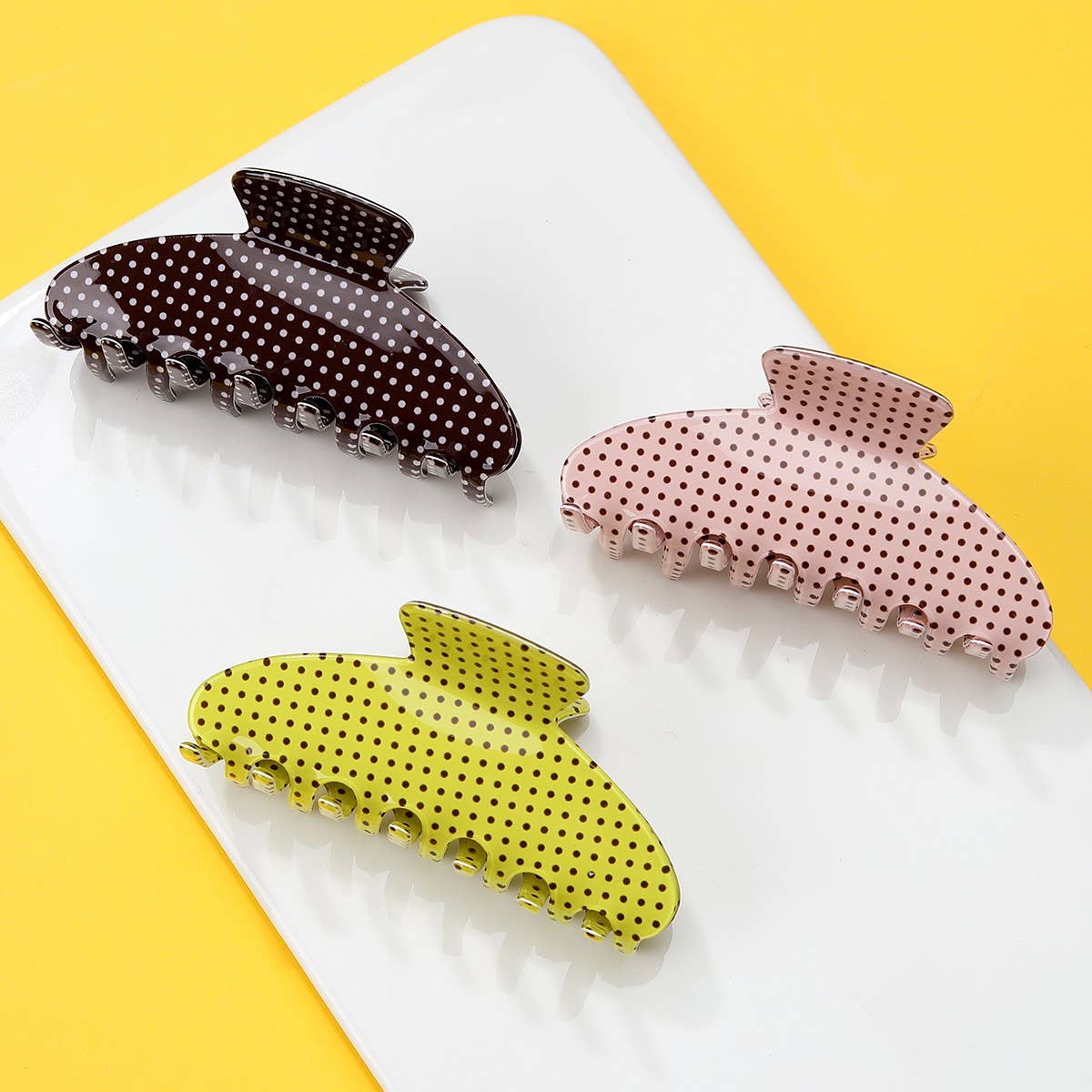 JOSSLYN by wall to wall - Polka Dot Hair Claw Clip | 40H1052