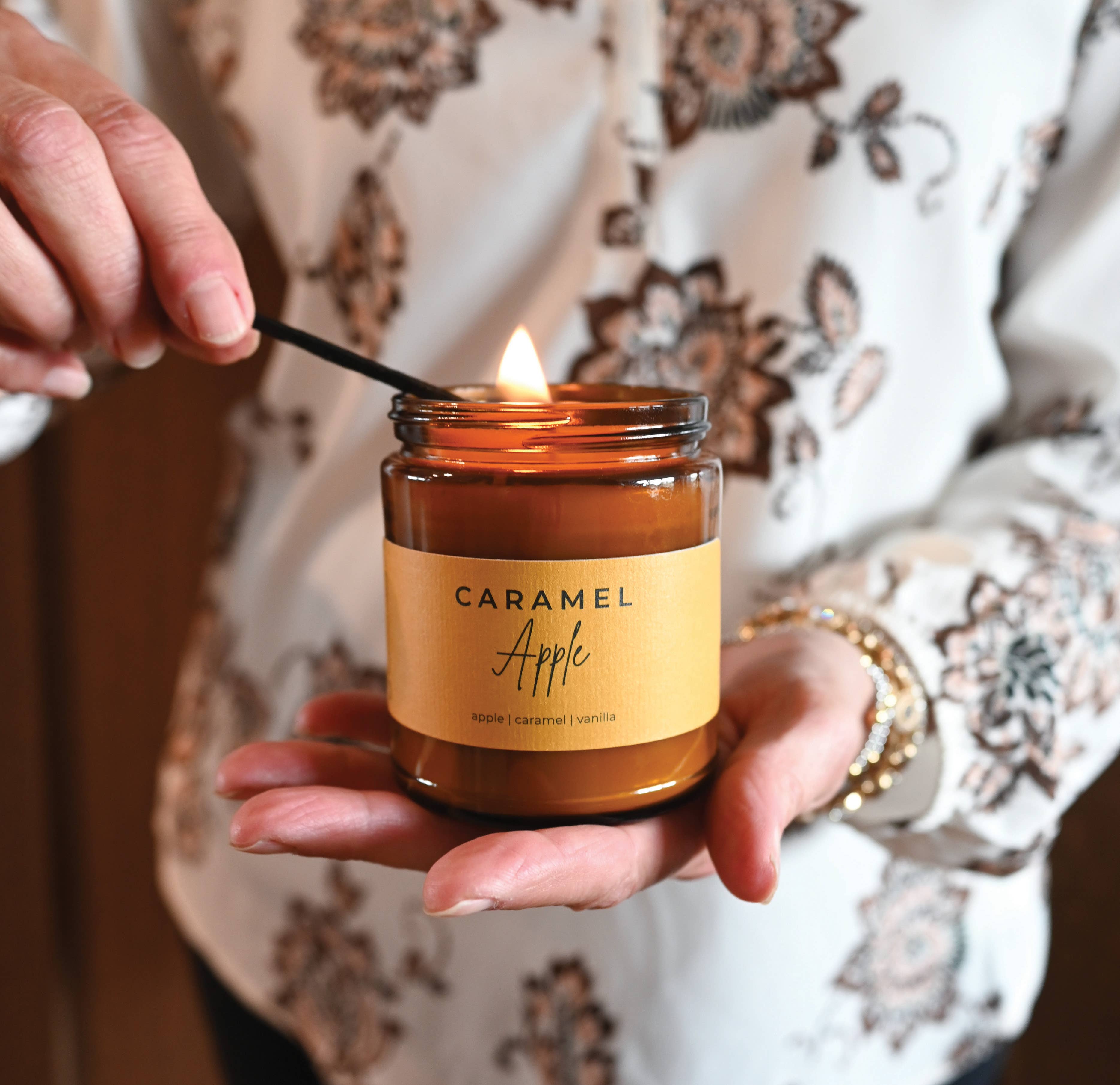 Milkhouse Candle Company - Caramel Apple Candle | 7 oz Classic Statement Candle