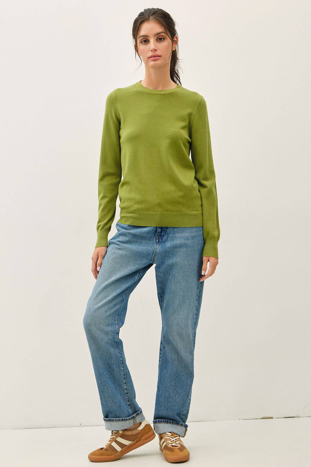 Be Cool - NEW COLOR-VISCOSE CREW NECK SOFT KNIT SWEATER
