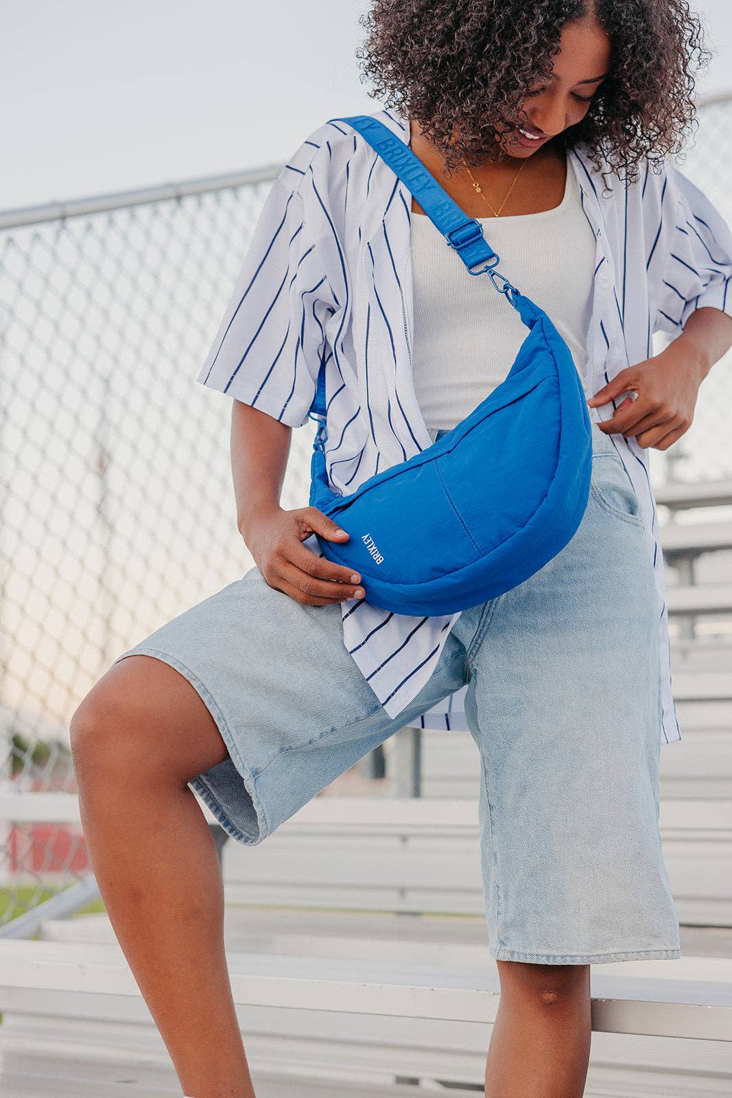 Brixley Bags - Cobalt Crescent Bag