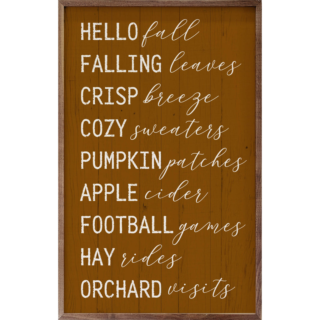 Hello Fall Favorites Orange