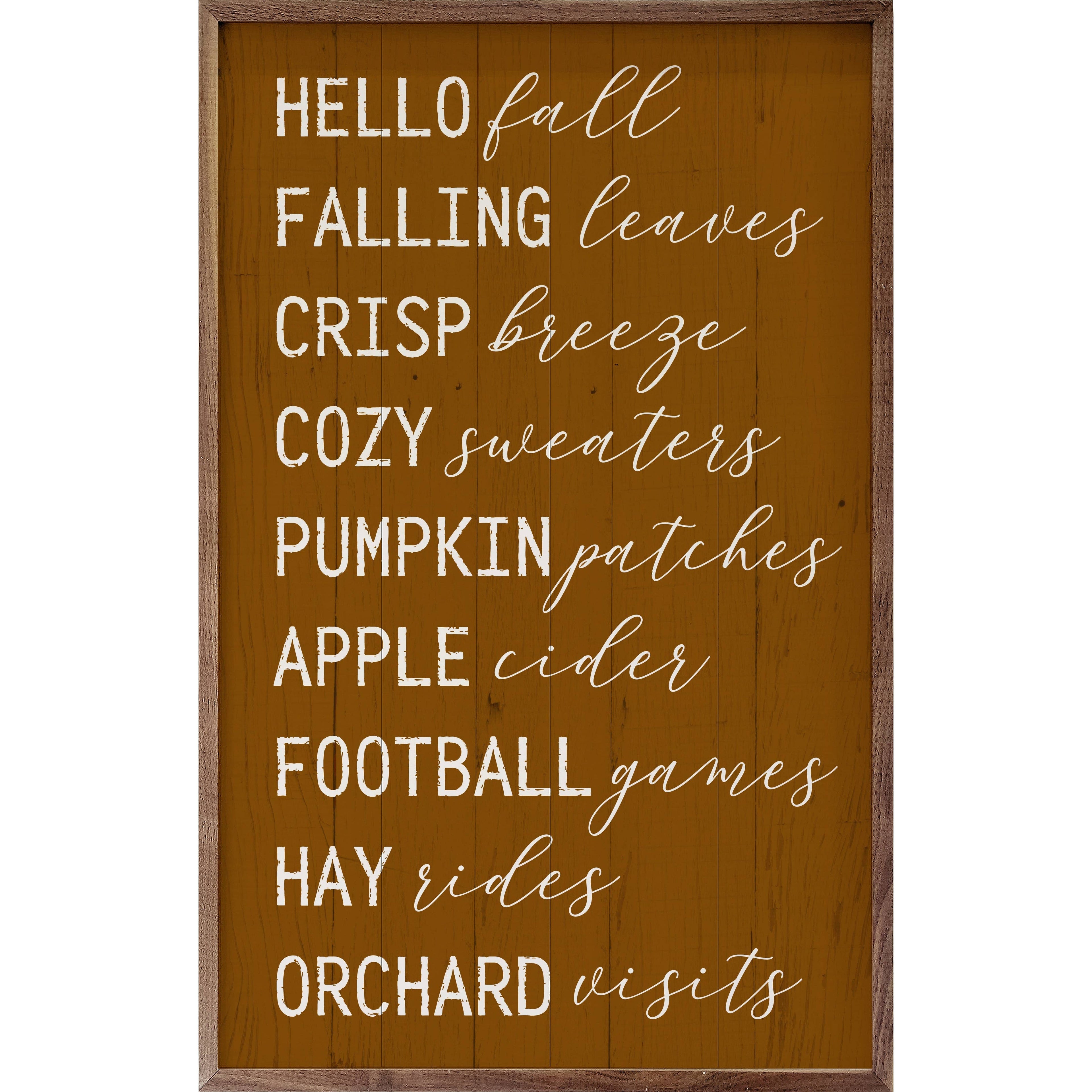 Hello Fall Favorites Orange