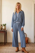 Sewn and Seen - Soft Touch Lightweight Stripe Wide Leg Set