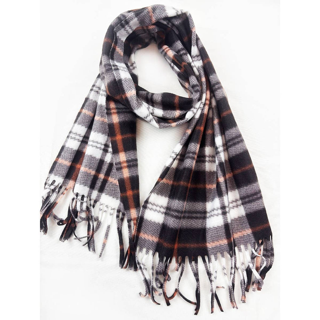 Love and Repeat - Affordable Classic Plaid Fringe Scarf