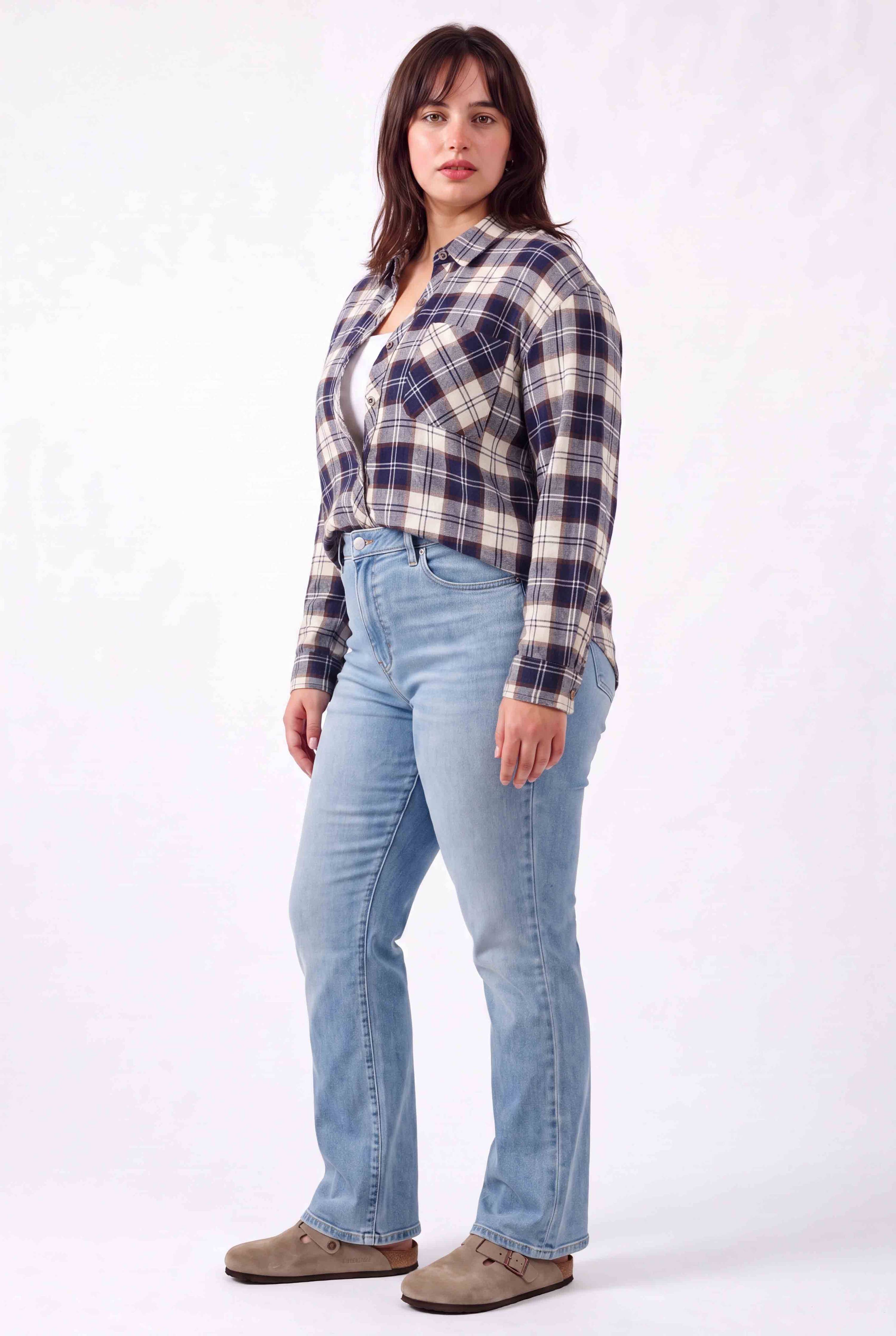 Be Cool - [PLUS] MASON PLAID FLANNEL SHIRT