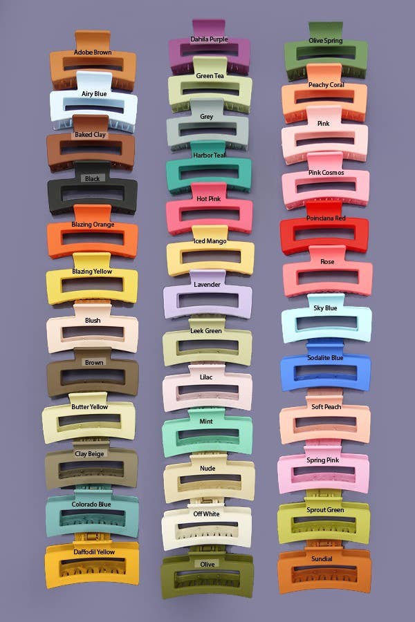 JOSSLYN by wall to wall - JUMBO CLASSIC HAIR CLAW CLIPS | 21H0244