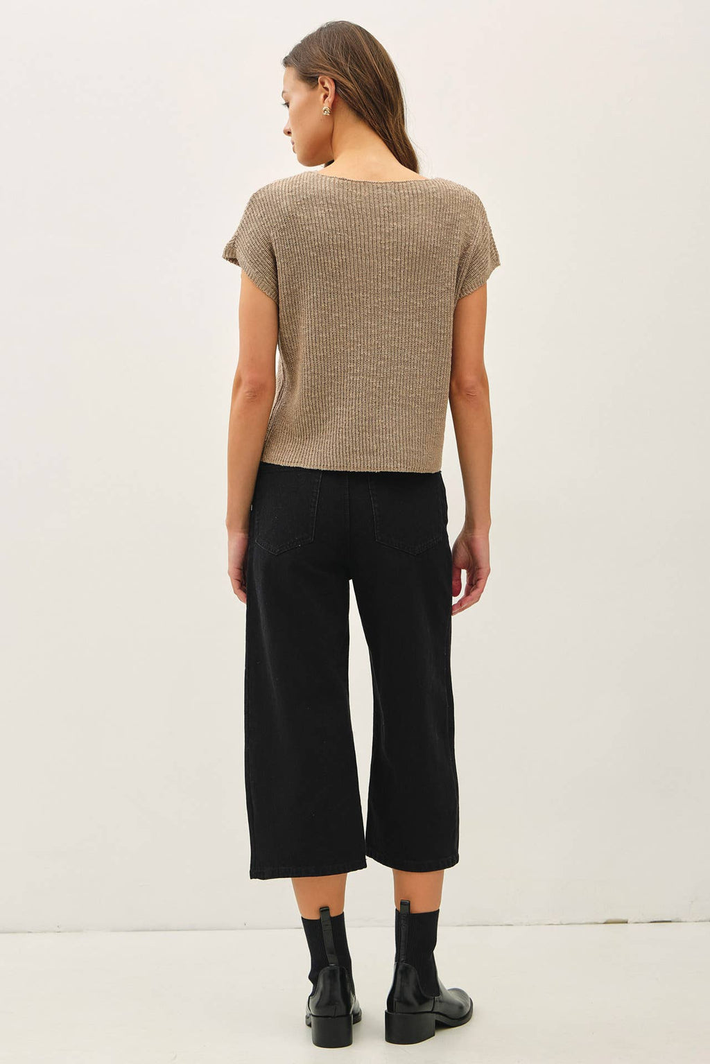 Be Cool - [NEW COLOR] PATCH POCKET DOLMAN CAP SLEEVE BOXY KNIT