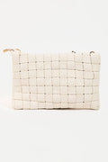 Leather Basket Weave Hand Bag