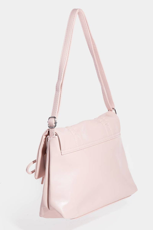 Collections by Fame Accessories - Leather Bow Knot Square Bag