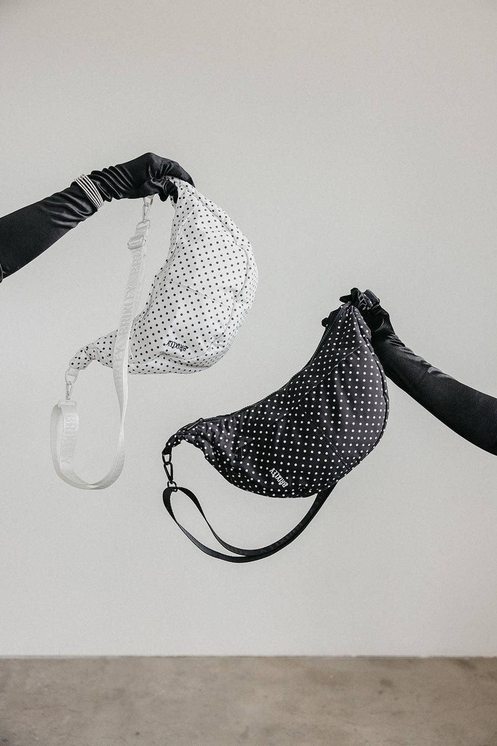 Brixley Bags - Pearl Dot Crescent Bag