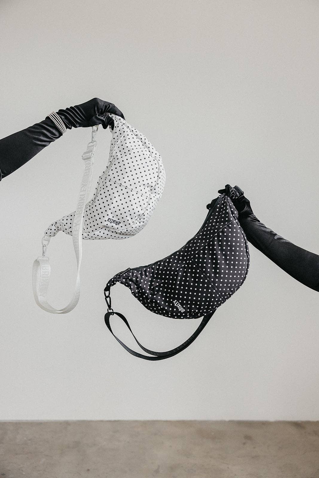Brixley Bags - Pearl Dot Crescent Bag