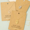 Tulip Coin Pendant Necklace