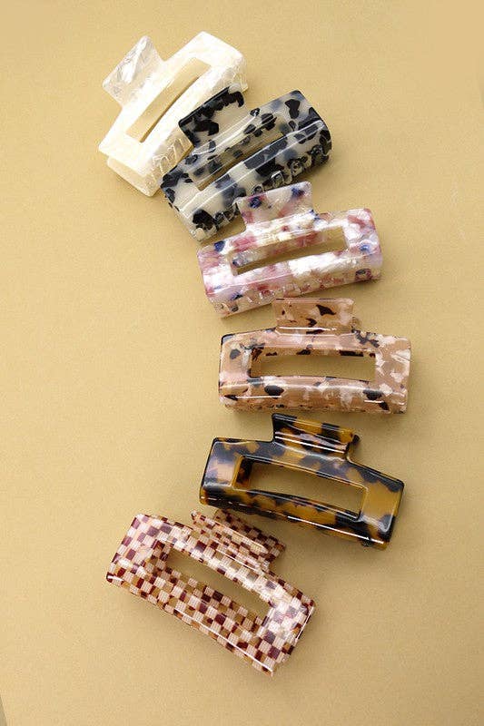 RECTANGLE HAIR CLAW CLIP