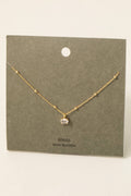 Oval Gem Pendant Necklace