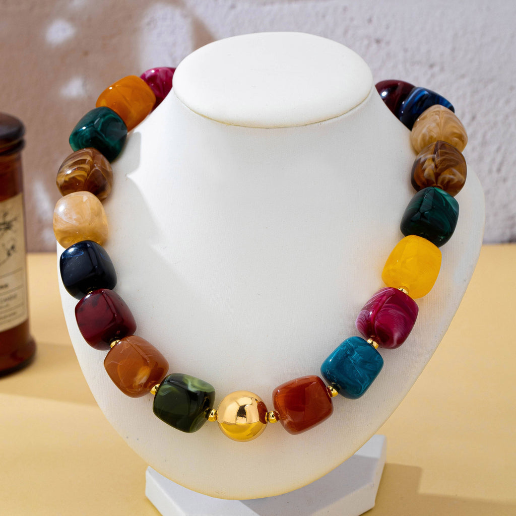 Resin Bead Necklace | 80N93701