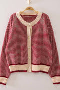 Color Pop Textured Knit Cardigan