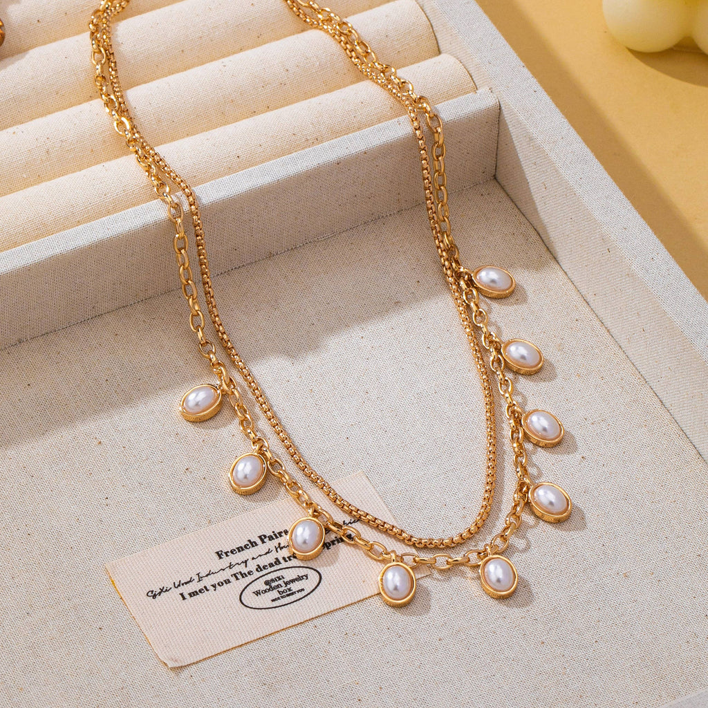 Layered Charm Necklace | 80N93660