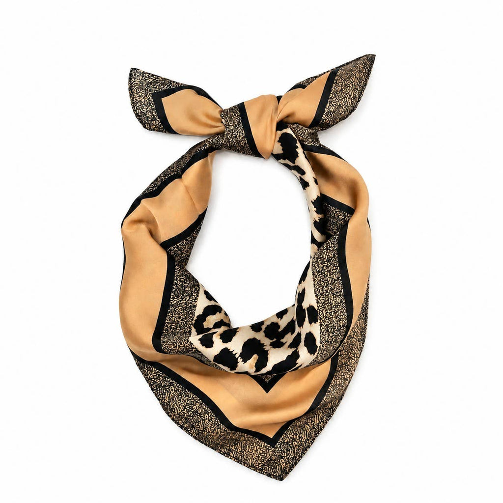 Leopard Print Silky Scarf | 40SC734