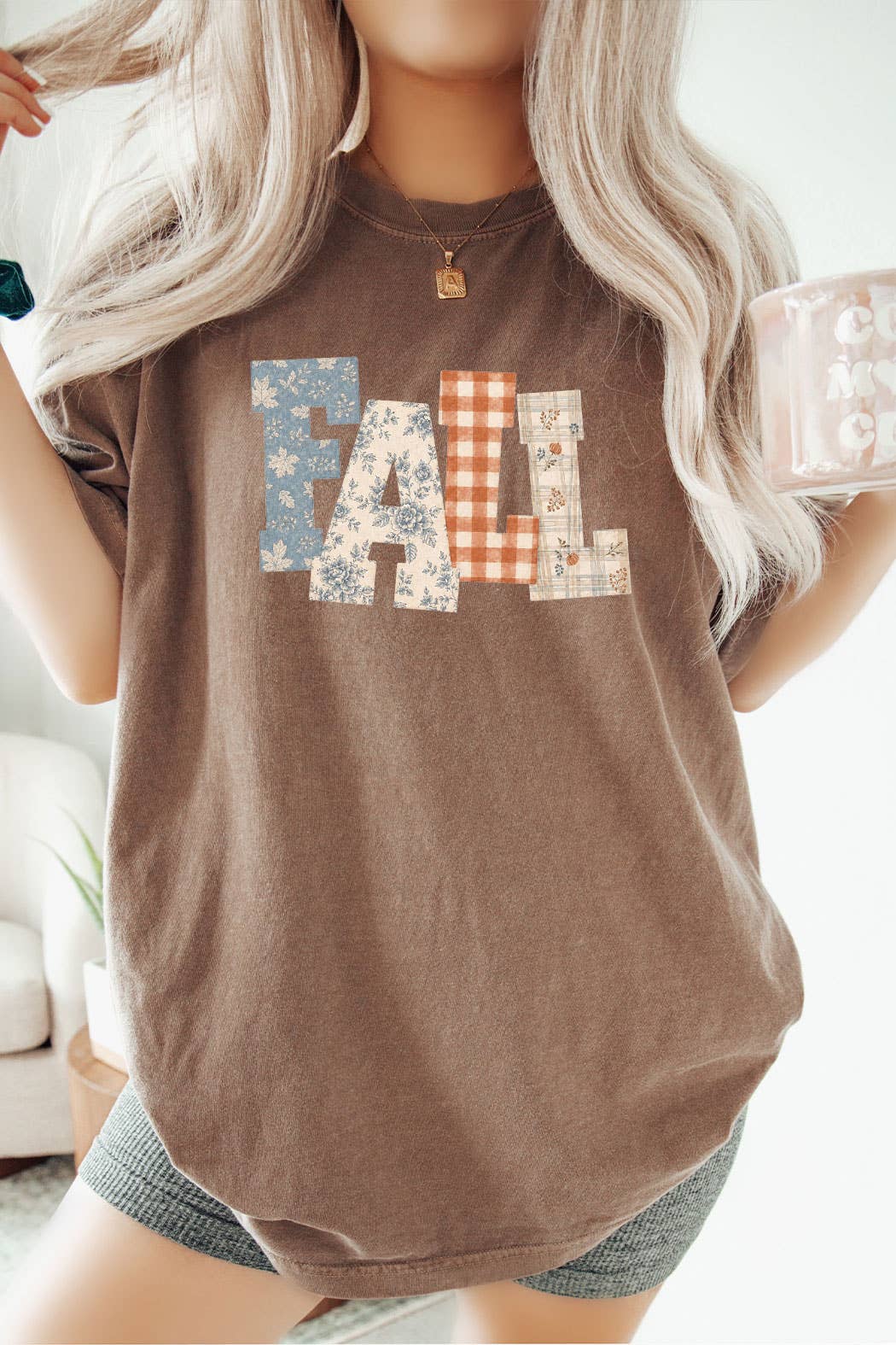 Fall Patterned Graphic Tee
