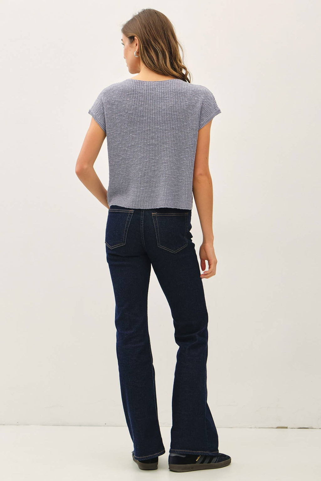 Be Cool - [NEW COLOR] PATCH POCKET DOLMAN CAP SLEEVE BOXY KNIT