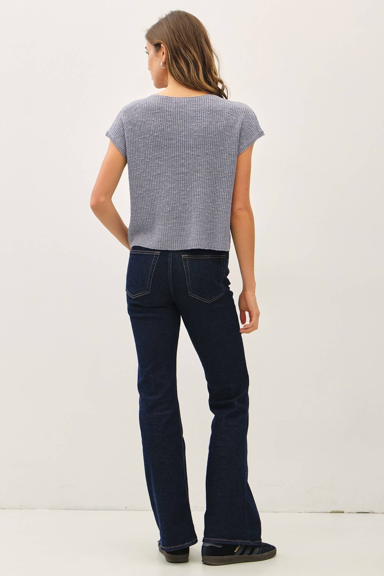 Be Cool - [NEW COLOR] PATCH POCKET DOLMAN CAP SLEEVE BOXY KNIT