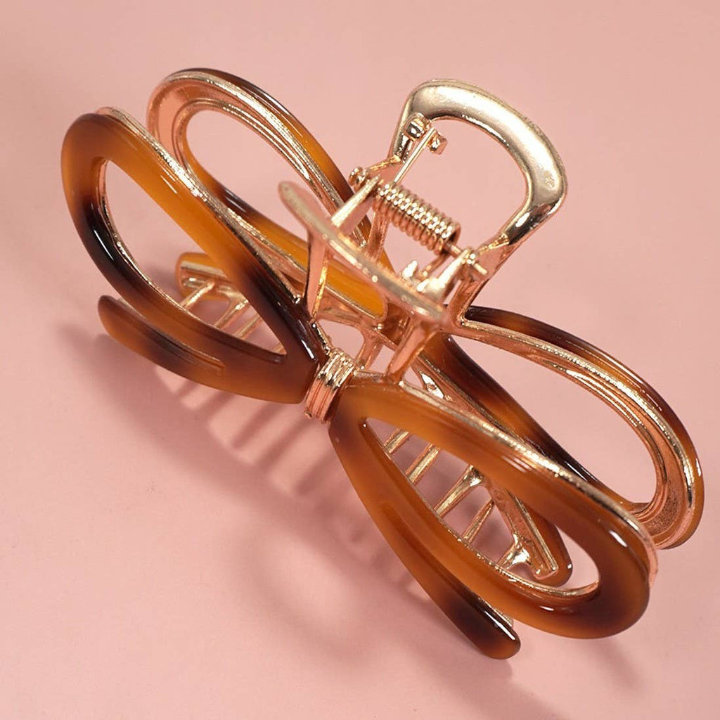 Ribbon Metal Hair Claw Clips | 40H881