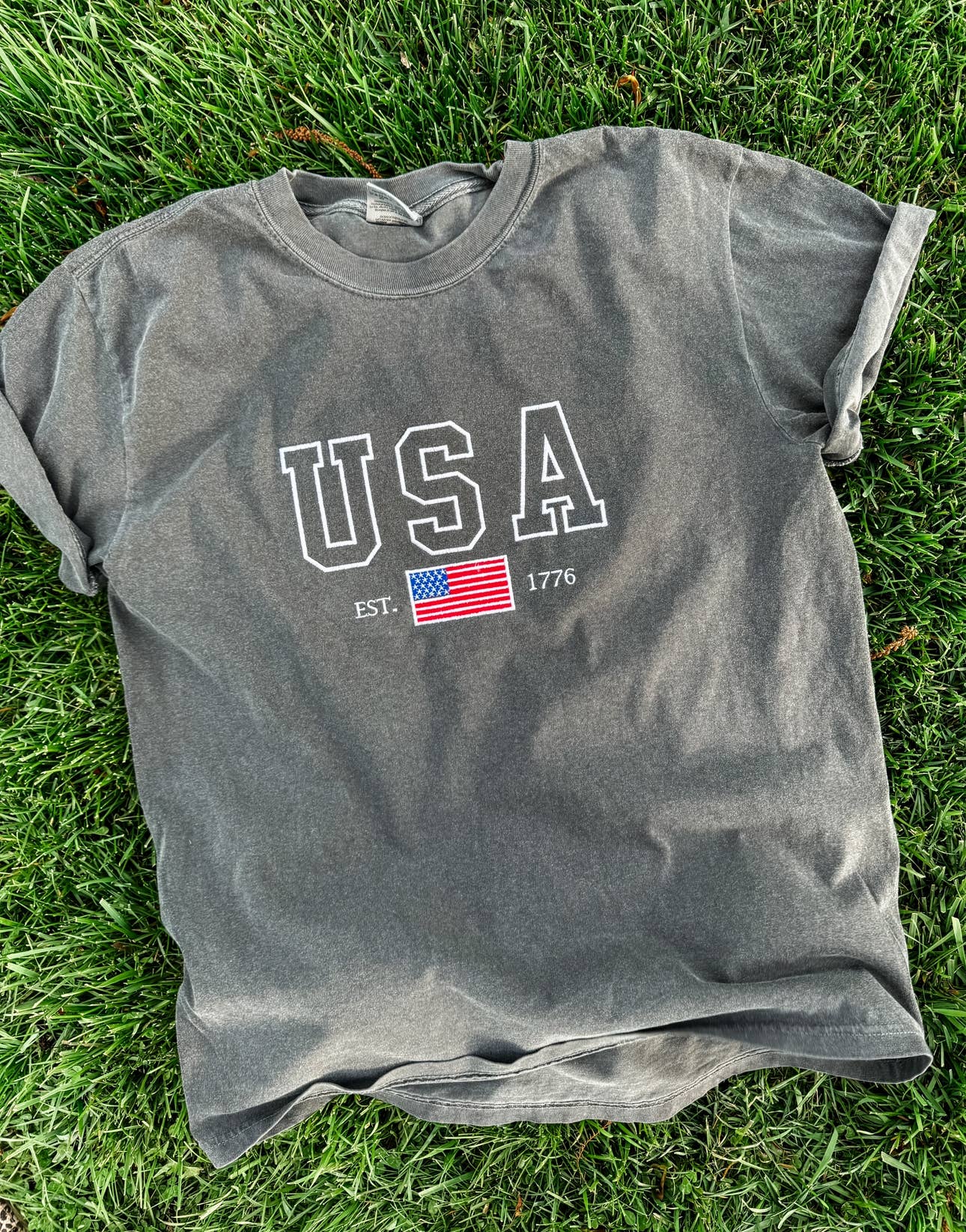 USA embroidered Tee
