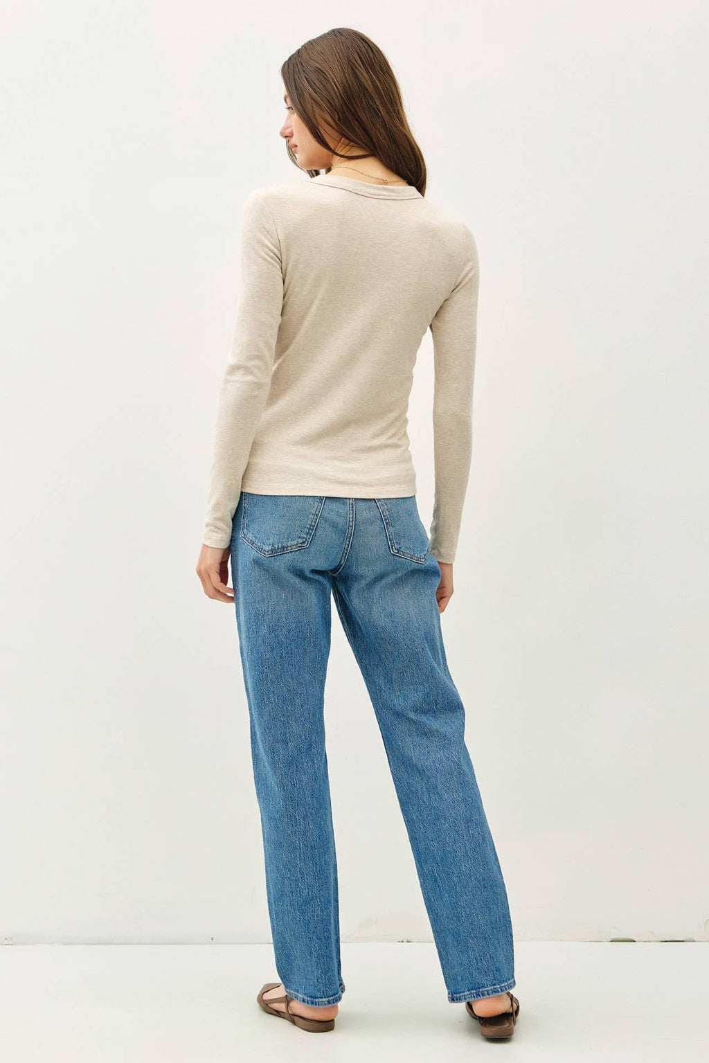 Be Cool - NEW COLOR-ROUND NECK LONG SLEEVE KNIT TOP