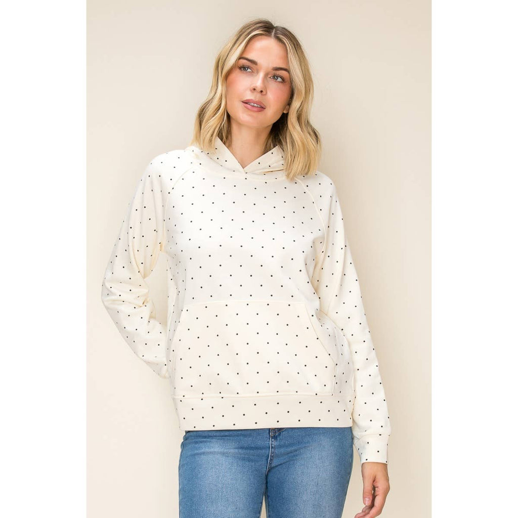 STACCATO - POLKADOT HOODIE SWEATSHRIT