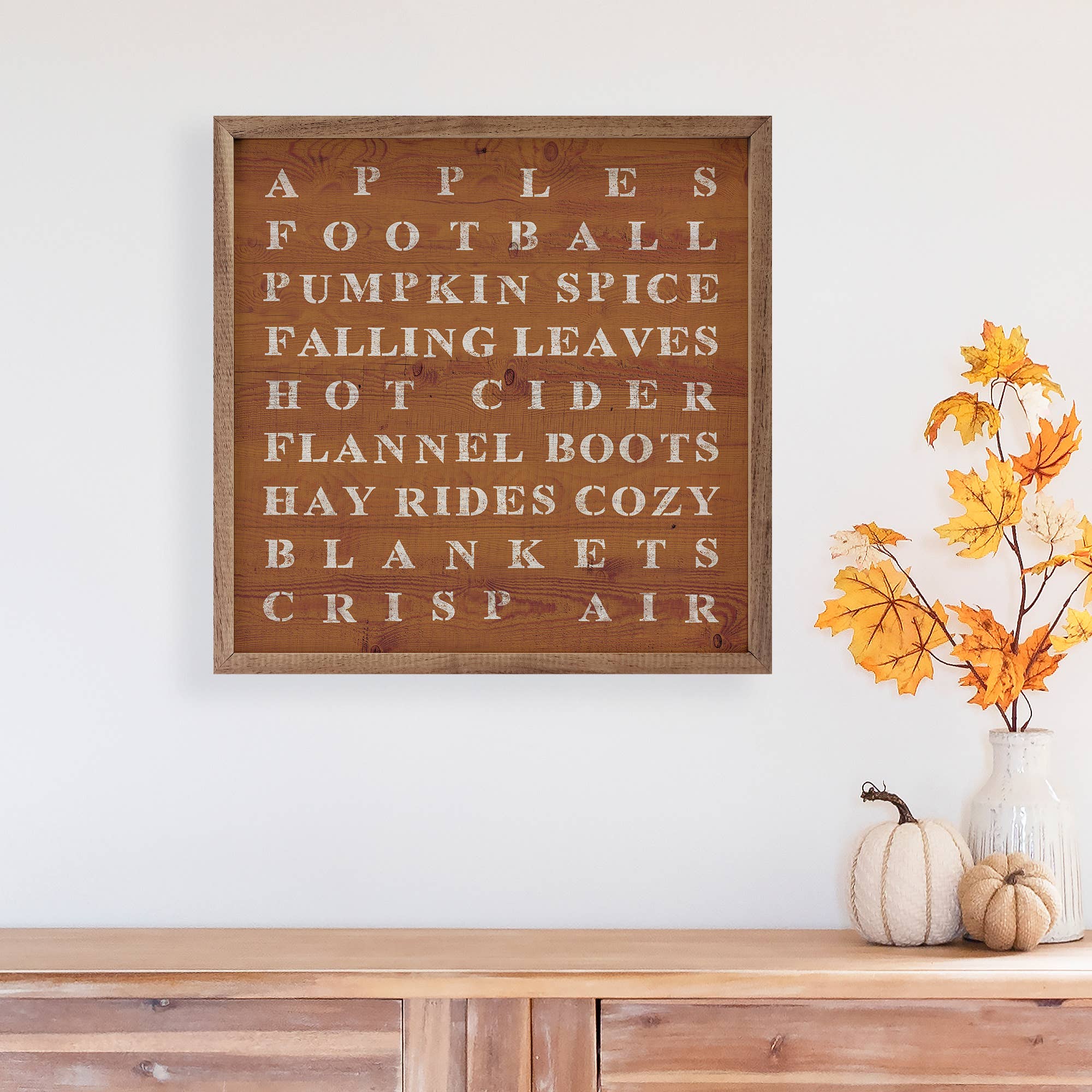 Fall Words Orange