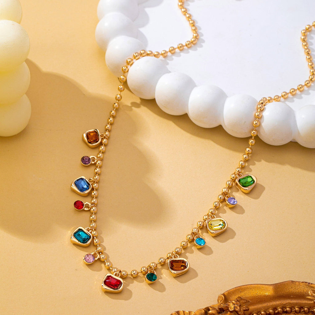 Glass Gem Necklace | 80N93682