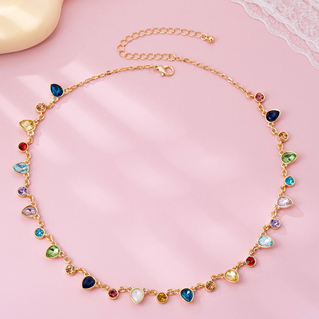 Rainbow Gemstone Necklace 80N92832