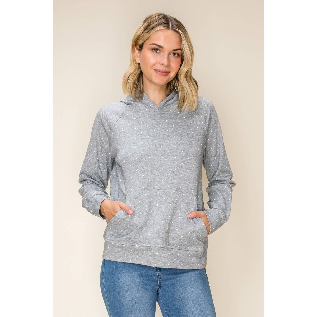 STACCATO - POLKADOT HOODIE SWEATSHRIT